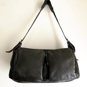 Latico Leather w/ PINK FLOWER LINING Weekender Duffel Media Pockets